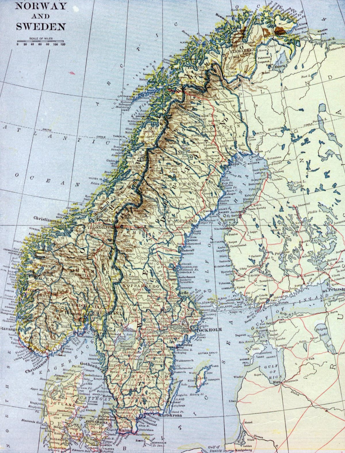 Mapa ng matanda Norway