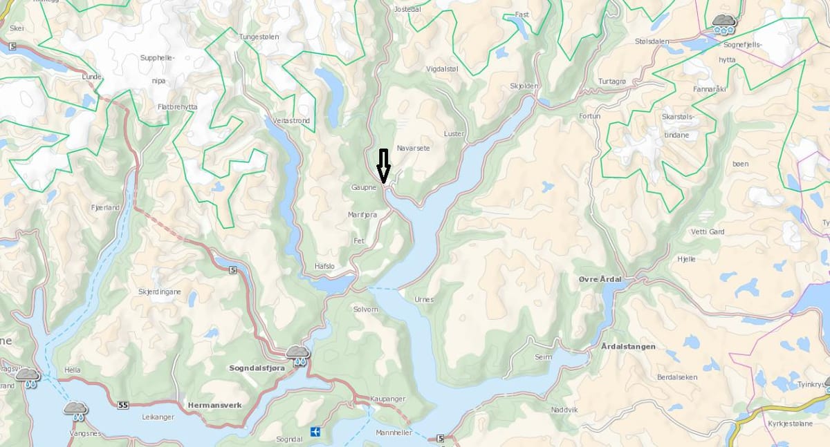Mapa ng Norway kommune