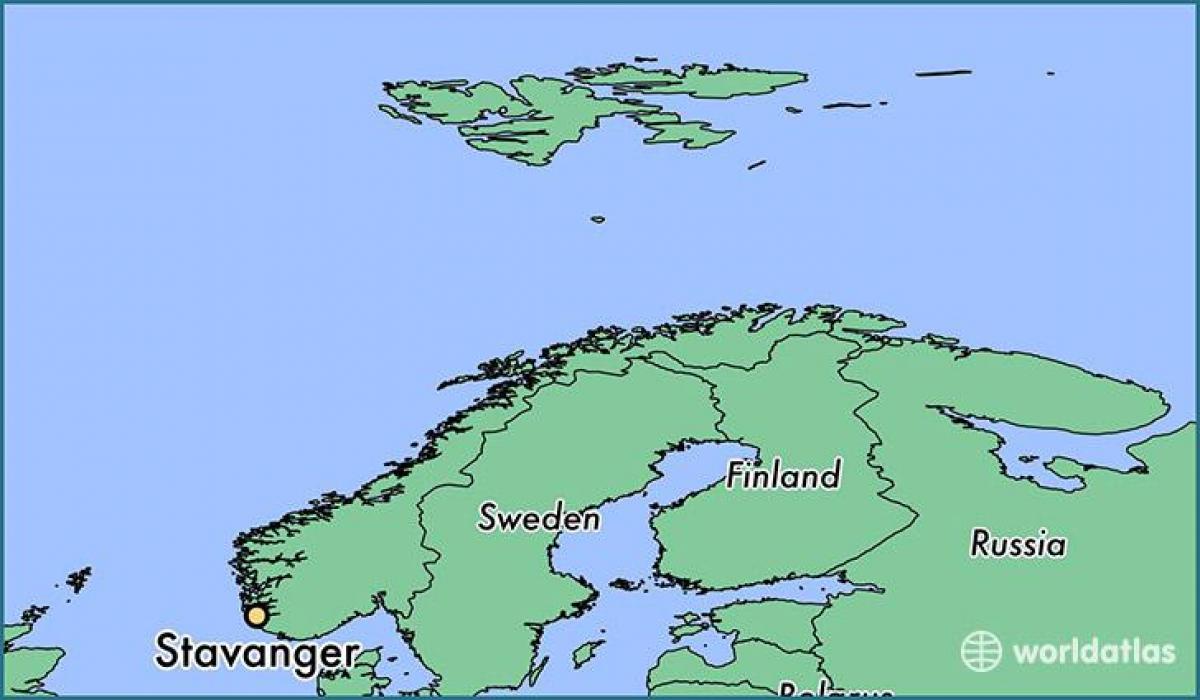 mapa stavanger Norway