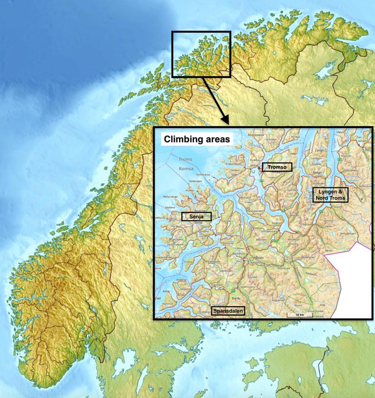 tromso Norway mapa