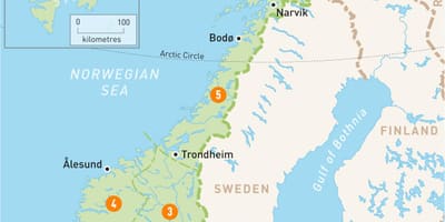 Mapa ng alta Norway