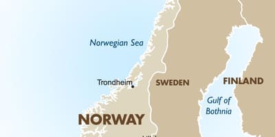 Norway capital mapa