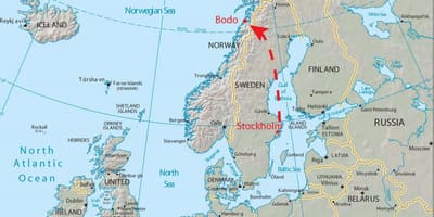 Mapa ng bodo Norway