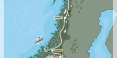 Camping Norway mapa