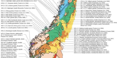 Mapa ng geological Norway