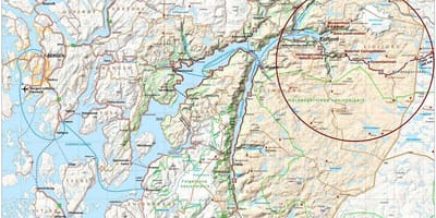 Hardangerfjord Norway mapa