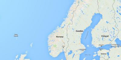 Mapa norge Norway