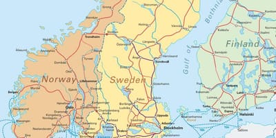 Mapa ng narvik Norway