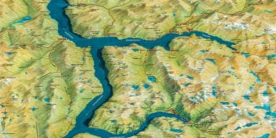 Mapa ng geiranger Norway