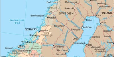Norway lalawigan sa mapa