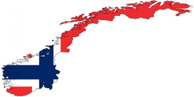 Norway mapa flag