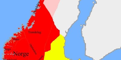 Mapa ng Norway hangganan