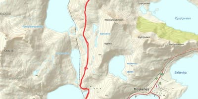 Mapa ng Norway hiking trail