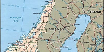 Mapa ng Norway latitude