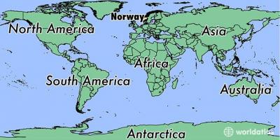 Mapa ng Norway lokasyon sa mundo 