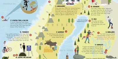 Norway ay dapat makita ang mapa
