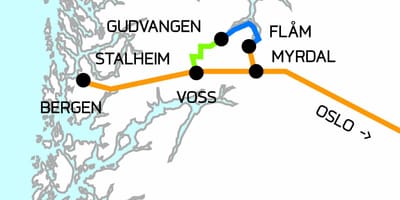 Mapa ng Norway sa isang maikling salita