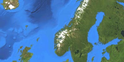 Mapa ng Norway satellite
