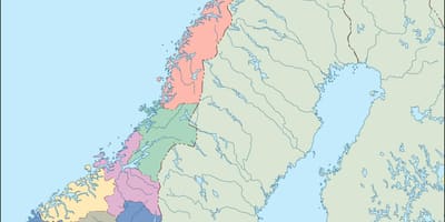 Mapa ng Norway vector