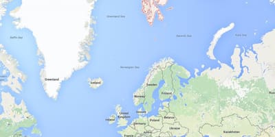 Spitsbergen Norway mapa